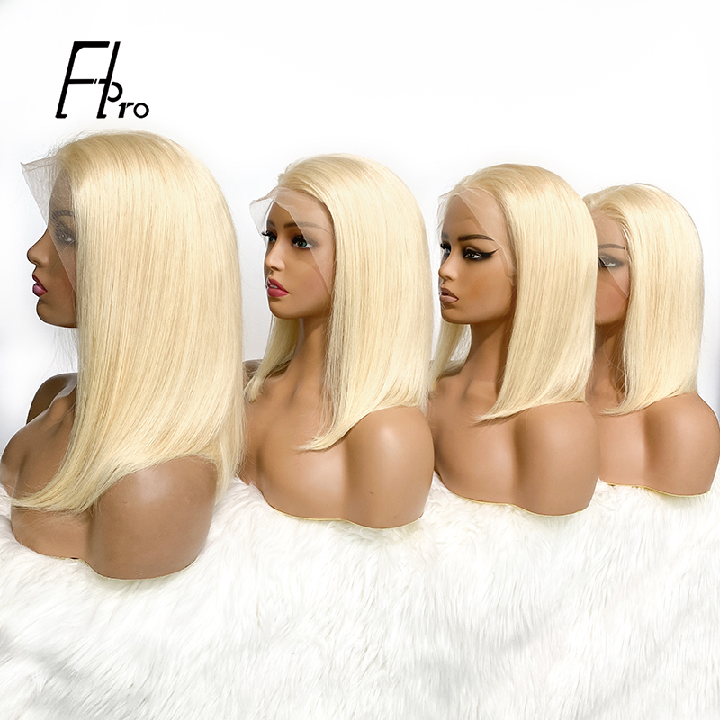 Wholesale Price 613# Blonde Straight Bob Wig 4x4 Lace Closure Wig